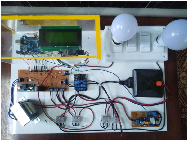 Circuit diagram of bidirectional energy meter