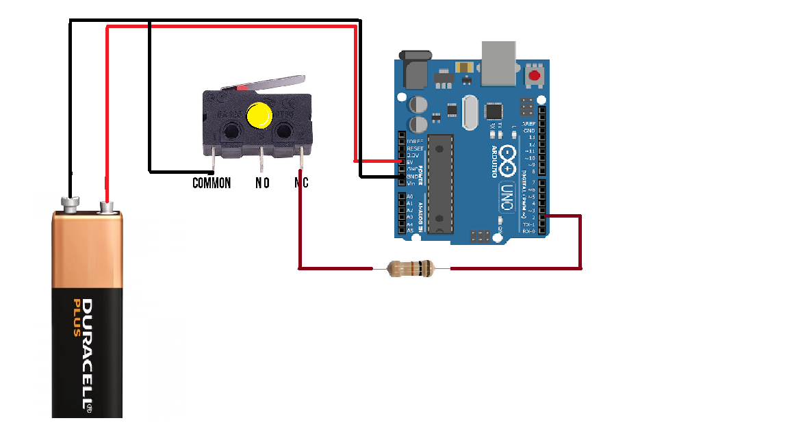 Limit switch using arduino