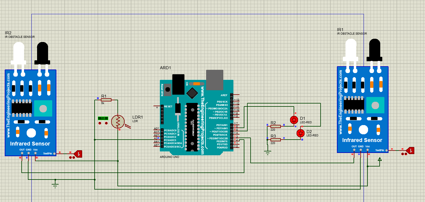 Smart street light using Arduino