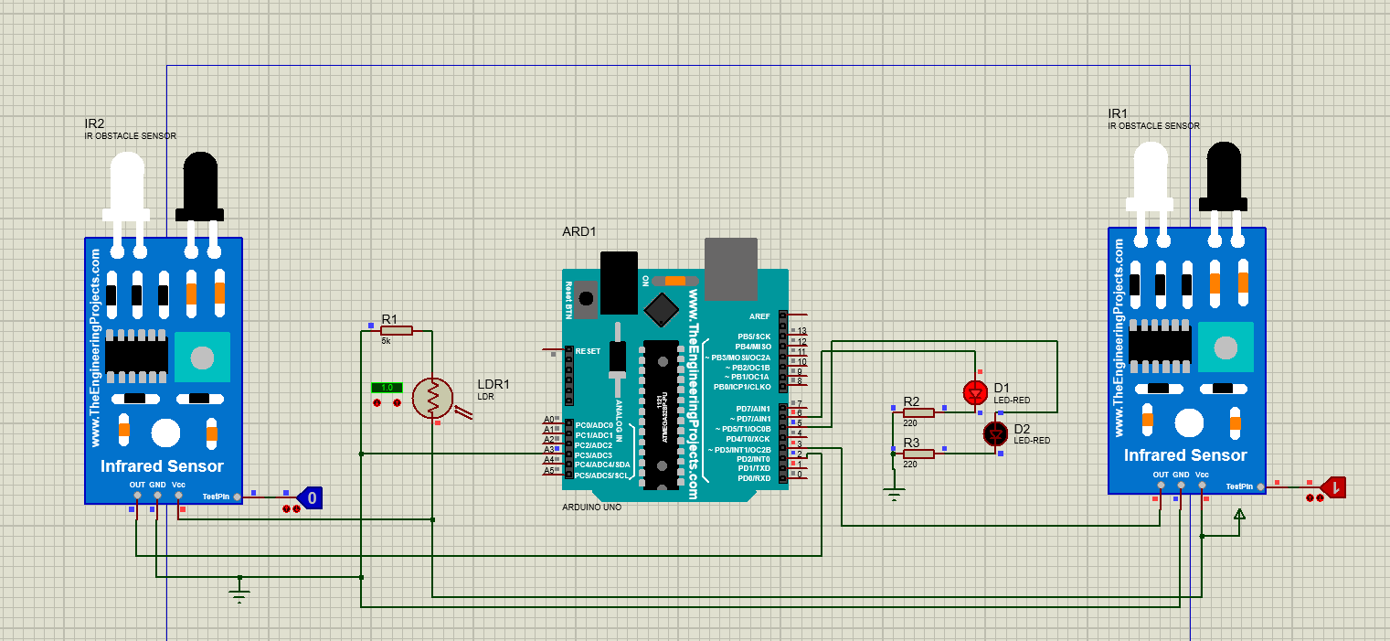 Smart Street Light Project Using Arduino, LDR, And IR Sensors